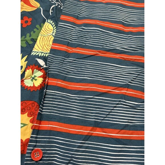 IKEA ROSENRIPS Twin Duvet Cover Blue Floral Folk Art Vintage 1999 - Picture 3 of 5